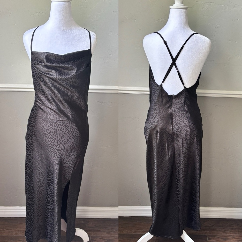 Nasty Gal Backless Slip Dress - Women - S - Black - Spaghetti Strap